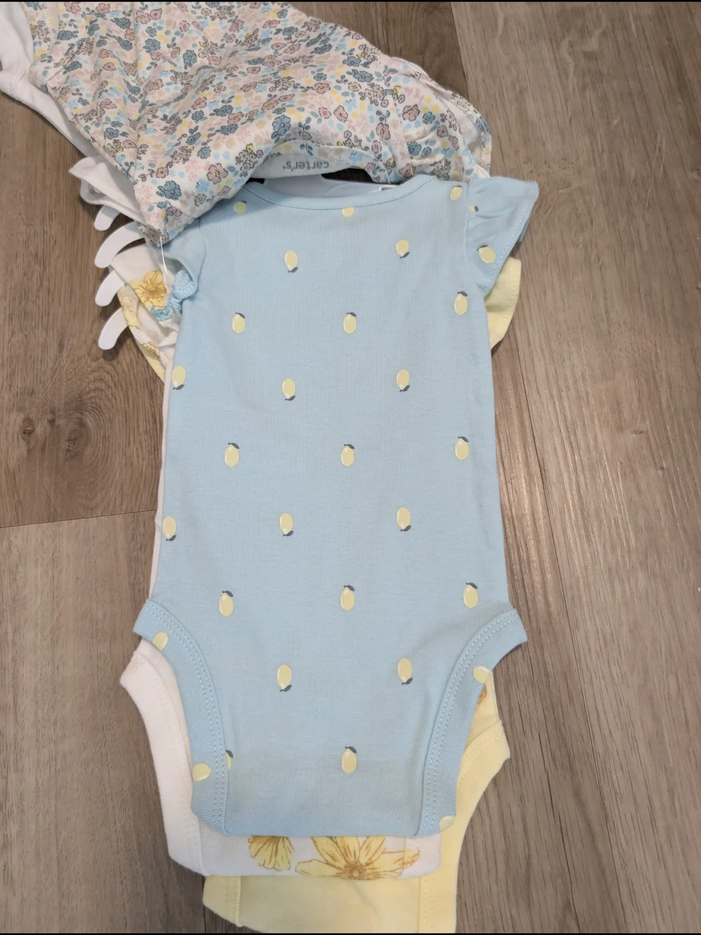 Carter's Colorful Floral Short-Sleeve Baby Bodysuits Pack of 5
